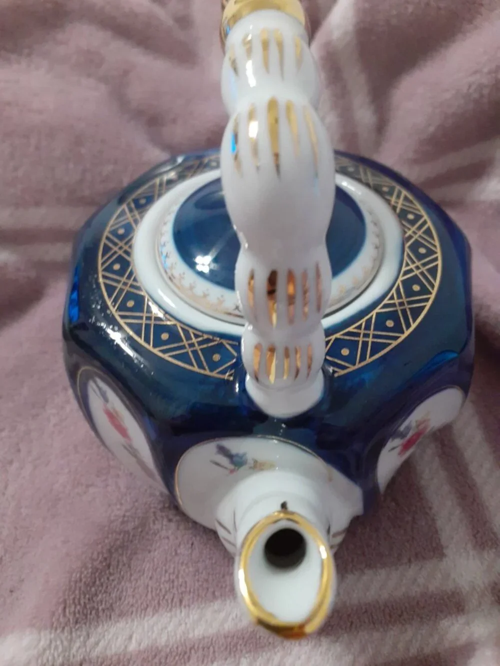 SMALL ROYAL BLUE TEAPOT, BEAUTIFUL